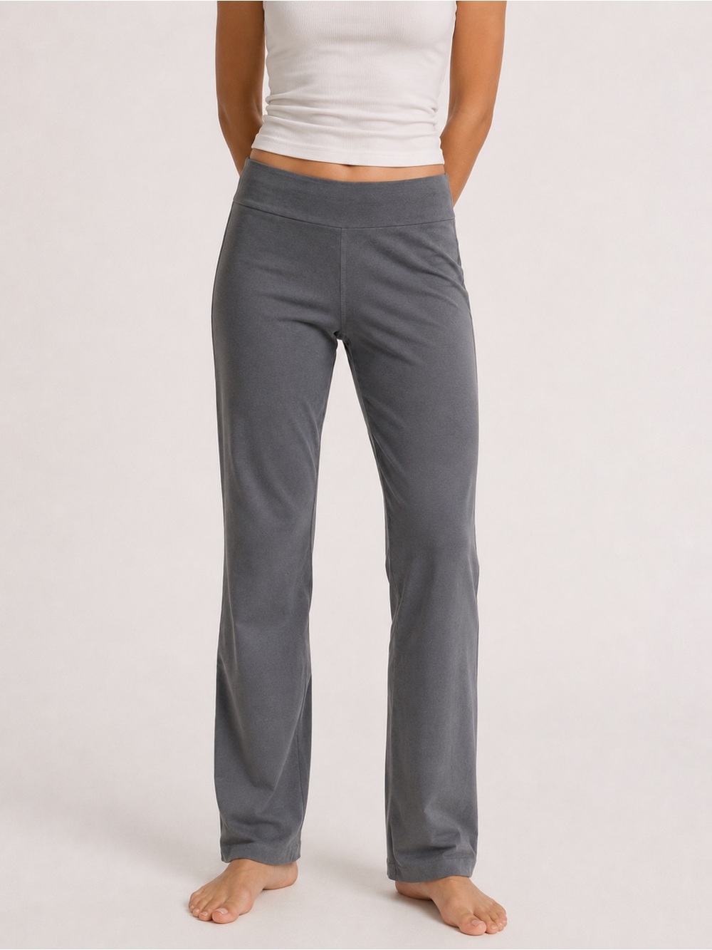 Krazy Larry Gray Stretch Yoga Leggings